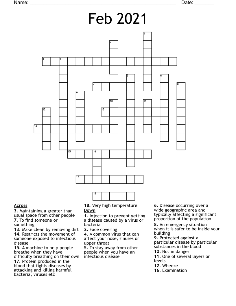 Feb 2021 Crossword