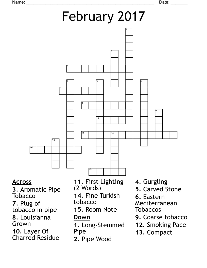 February 2017 Crossword