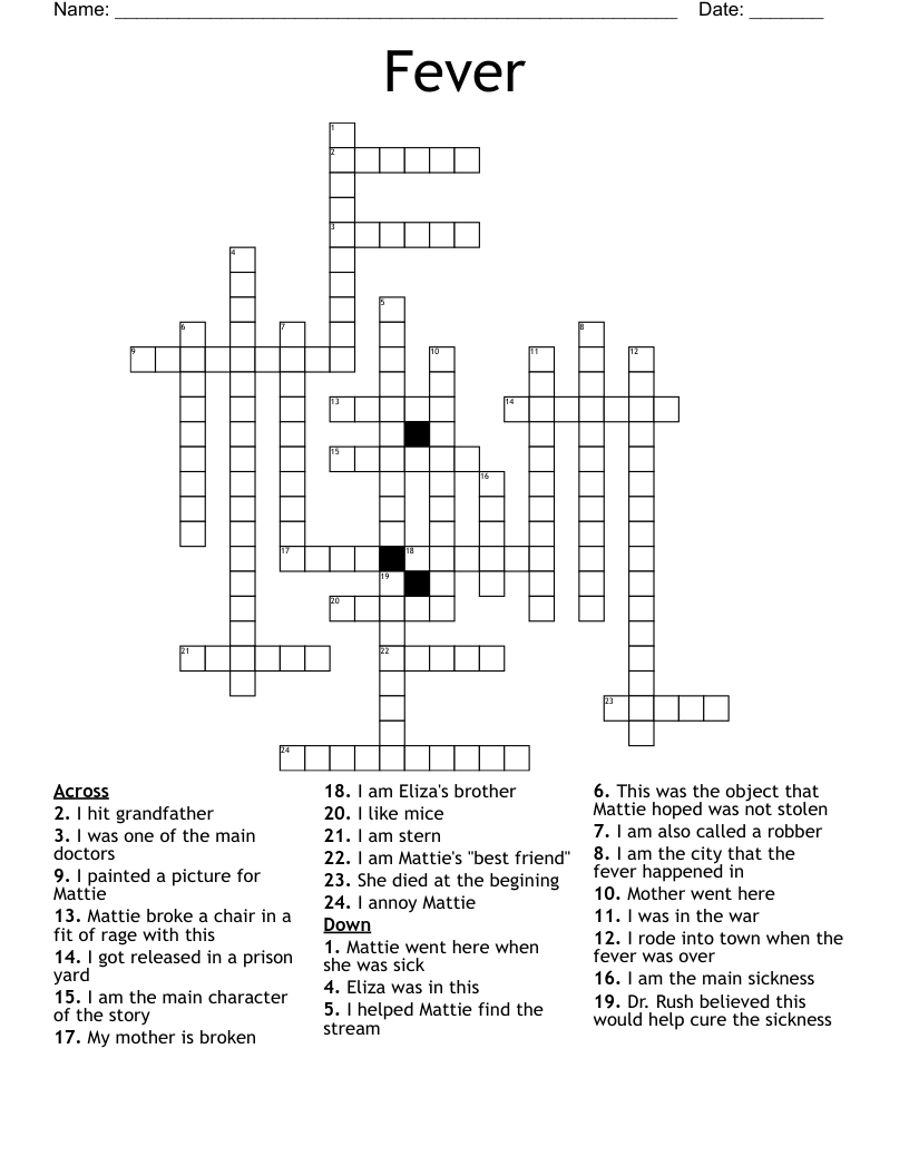 Fever Crossword