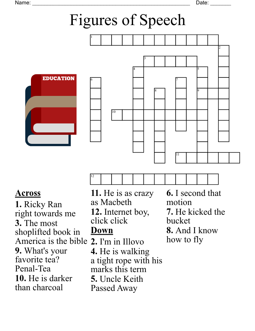 Figures of Speech Crossword