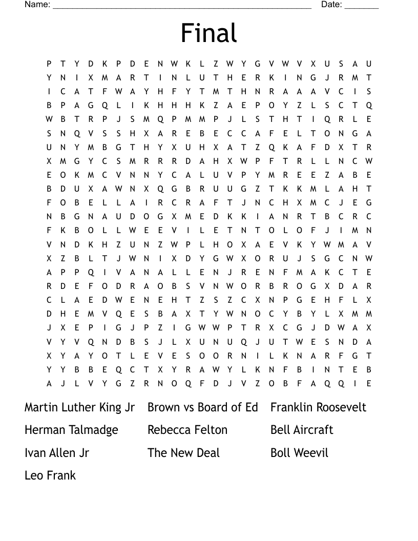 Final  Word Search