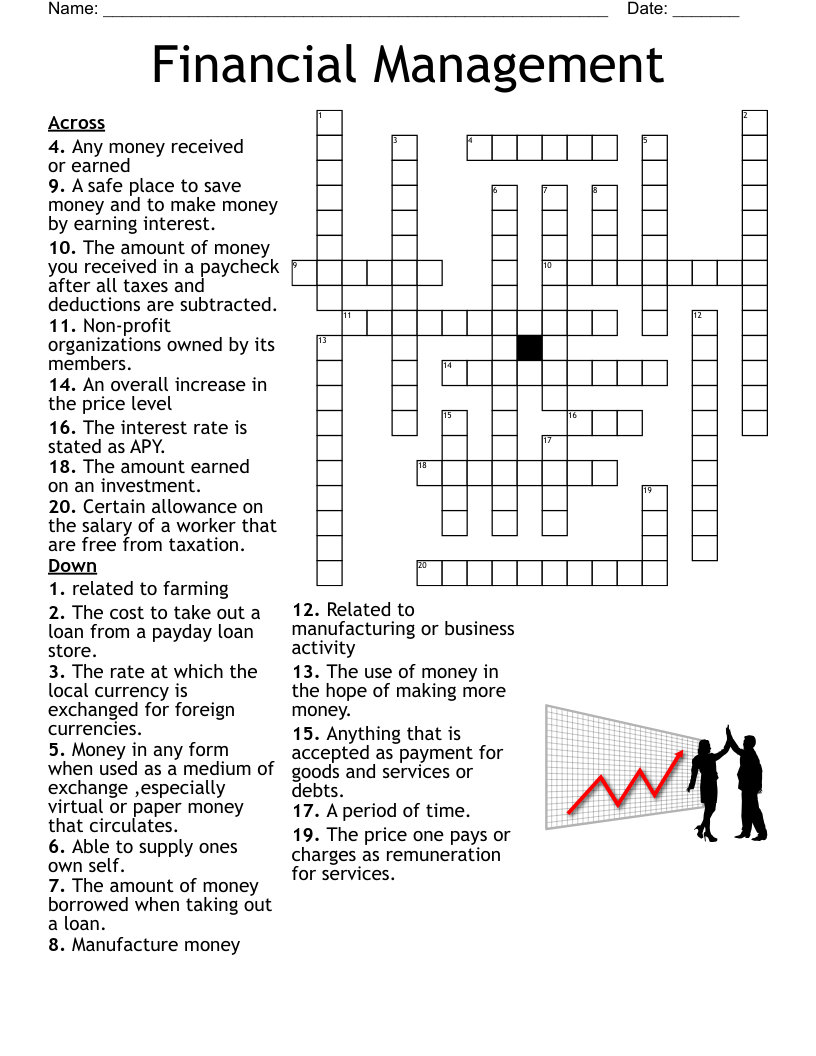 Financial Management  Crossword