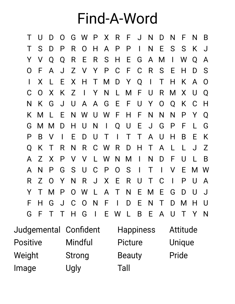 Find-A-Word  Word Search