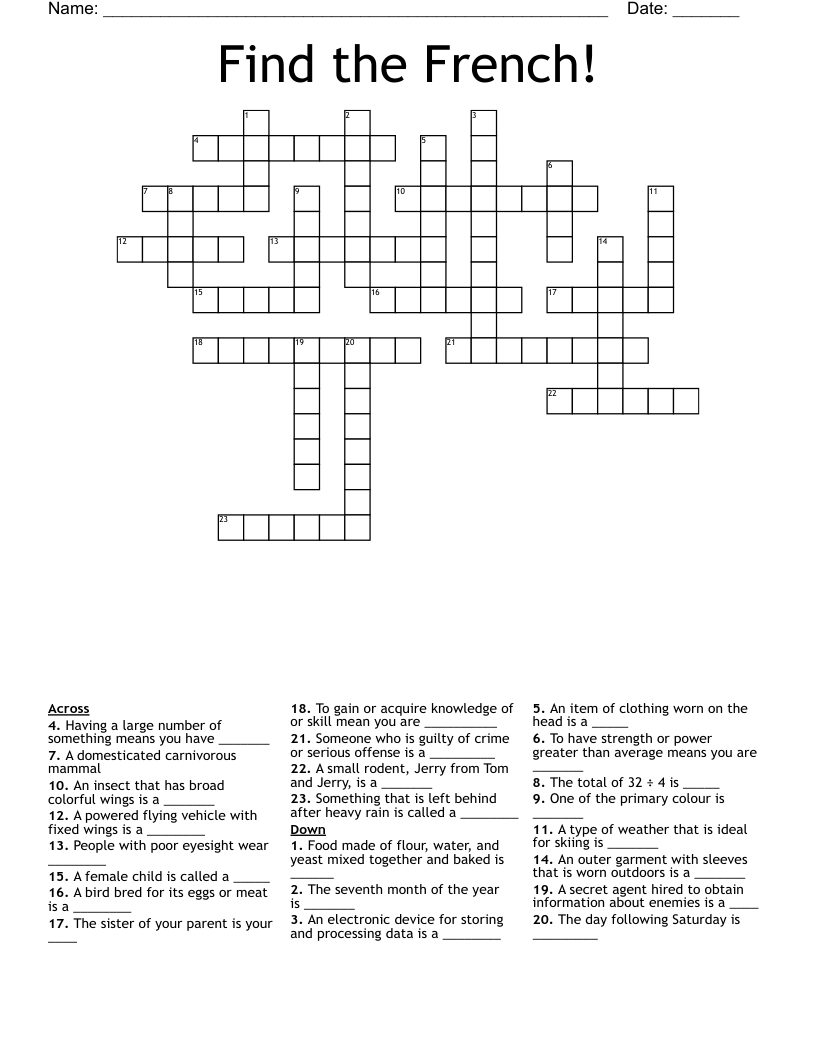 Find the French!