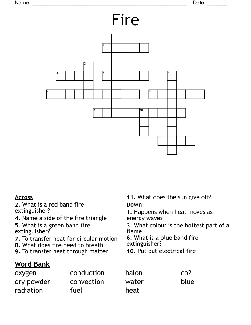 Fire Crossword