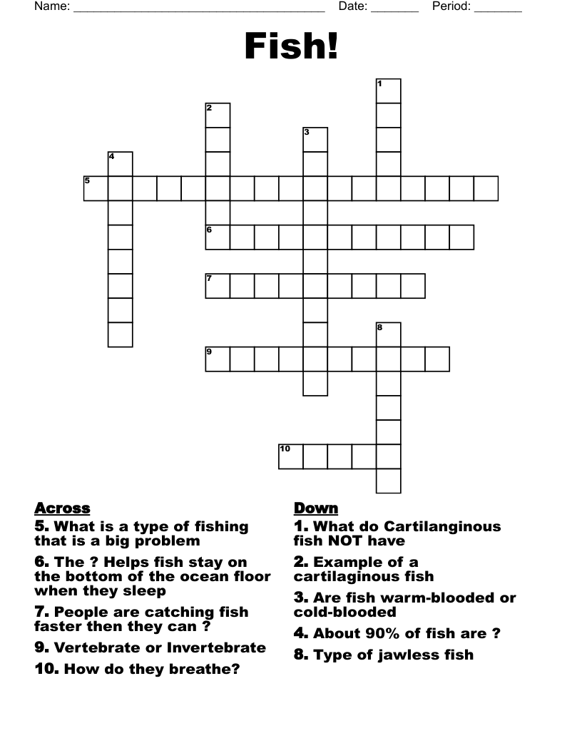 Fish! Crossword