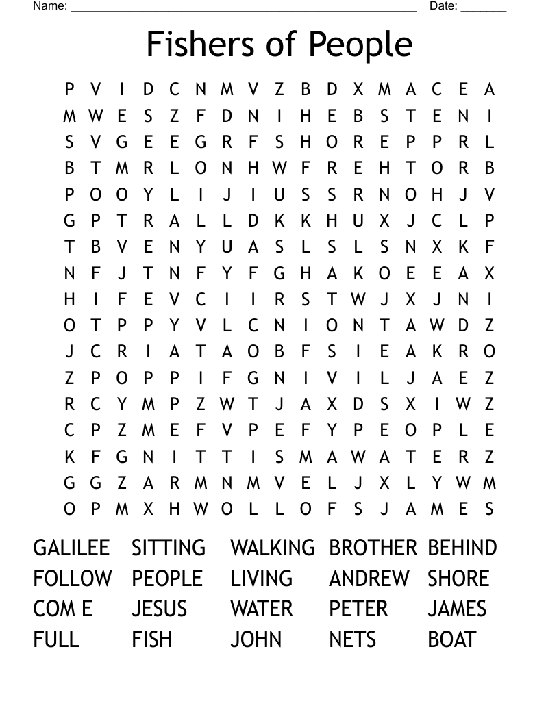 Fishers of People Word Search