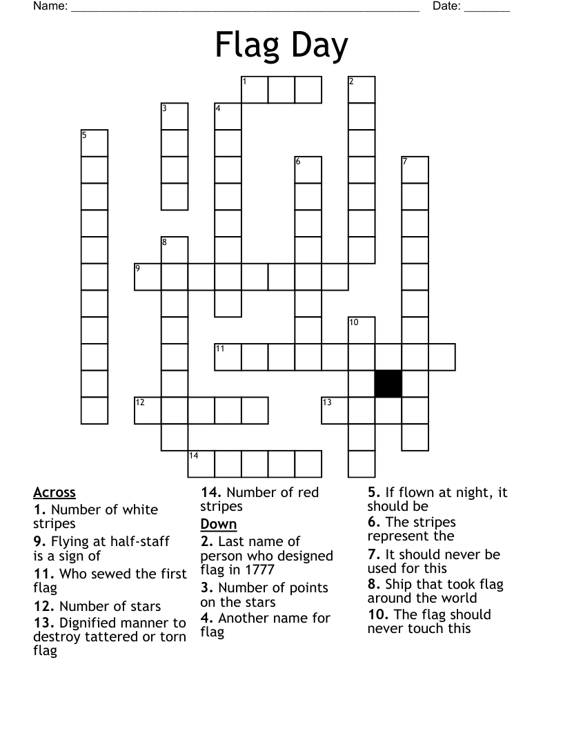 Flag Day Crossword