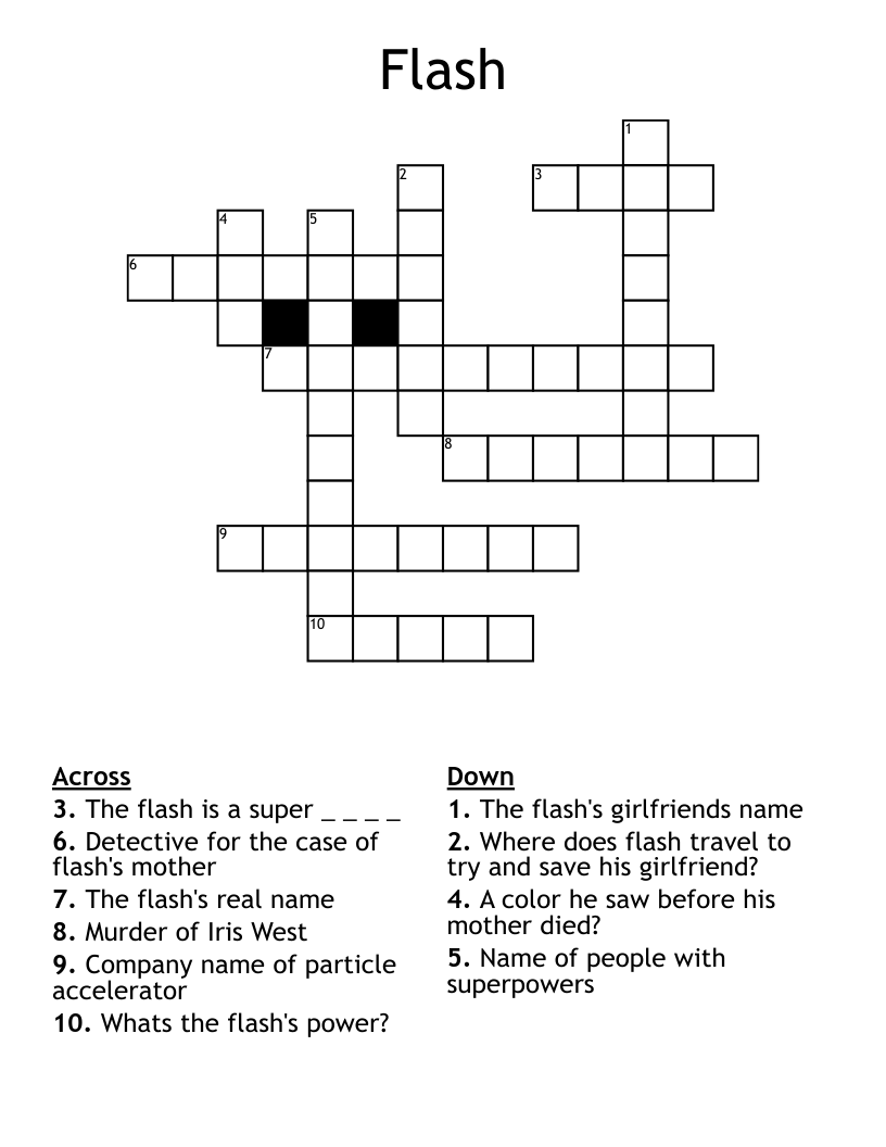 Flash Crossword