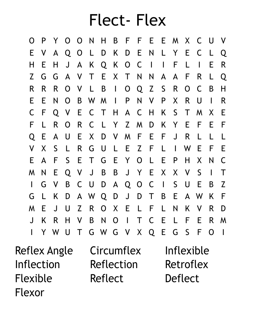 Flect- Flex Word Search