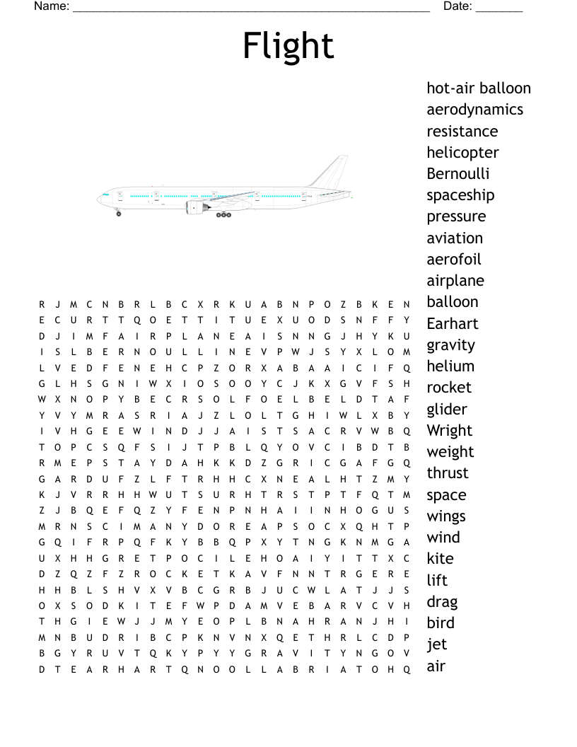 Flight Word Search