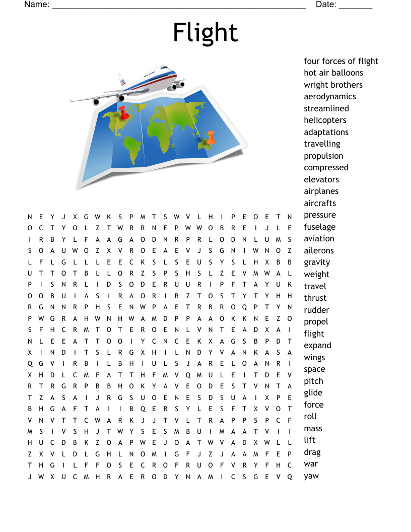 Flight Word Search