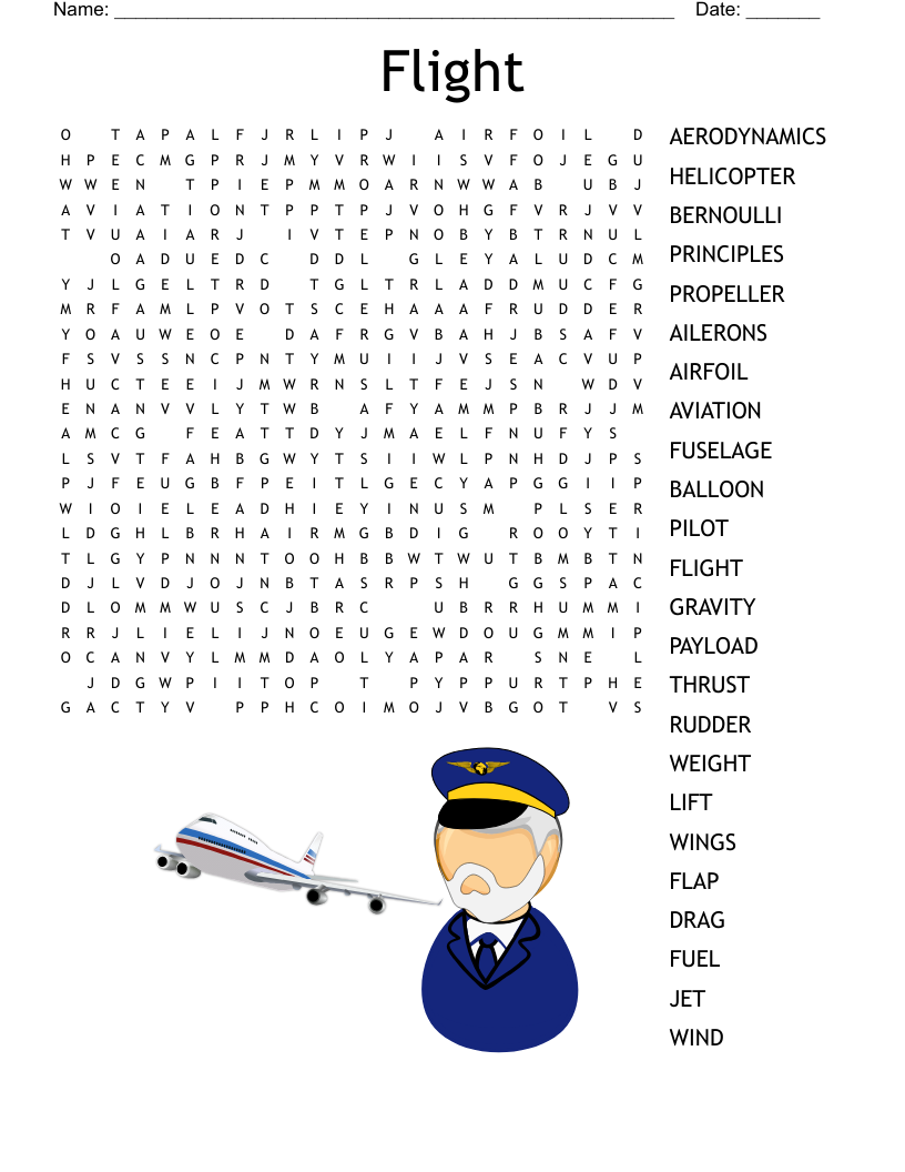 Flight Word Search