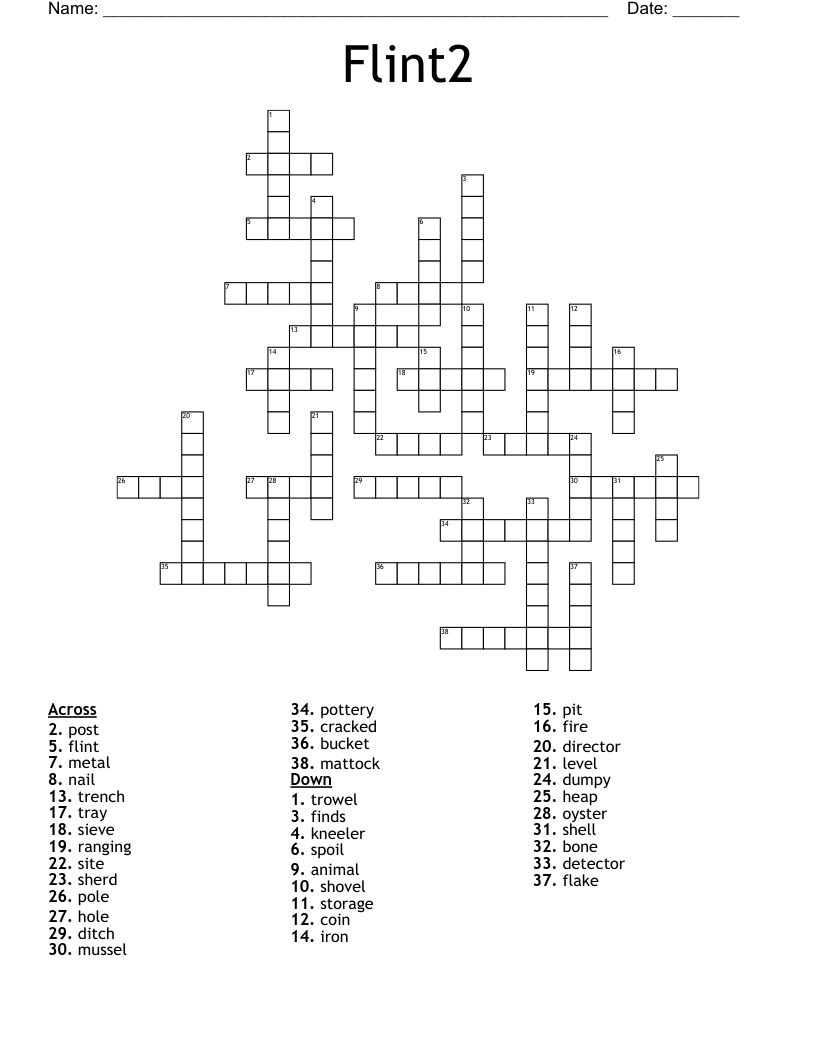 Flint2 Crossword