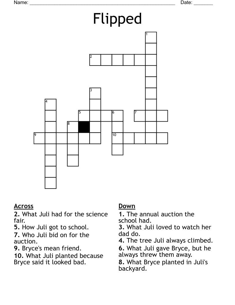 Flipped  Crossword