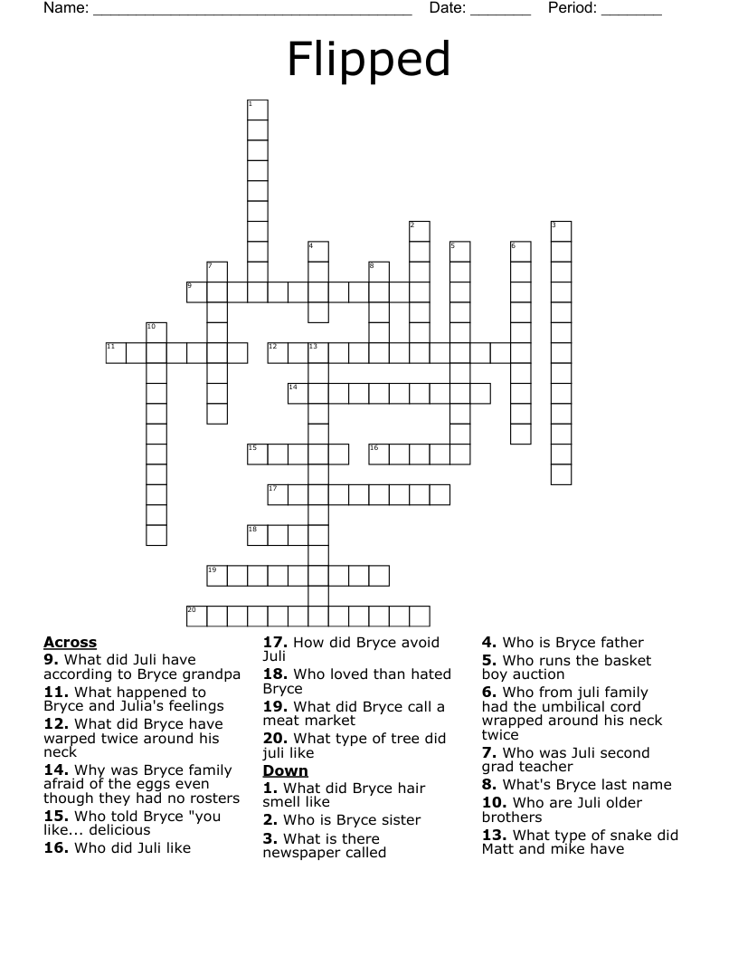Flipped  Crossword