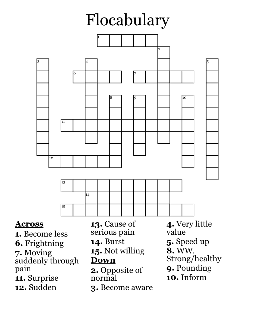 Flocabulary  Crossword