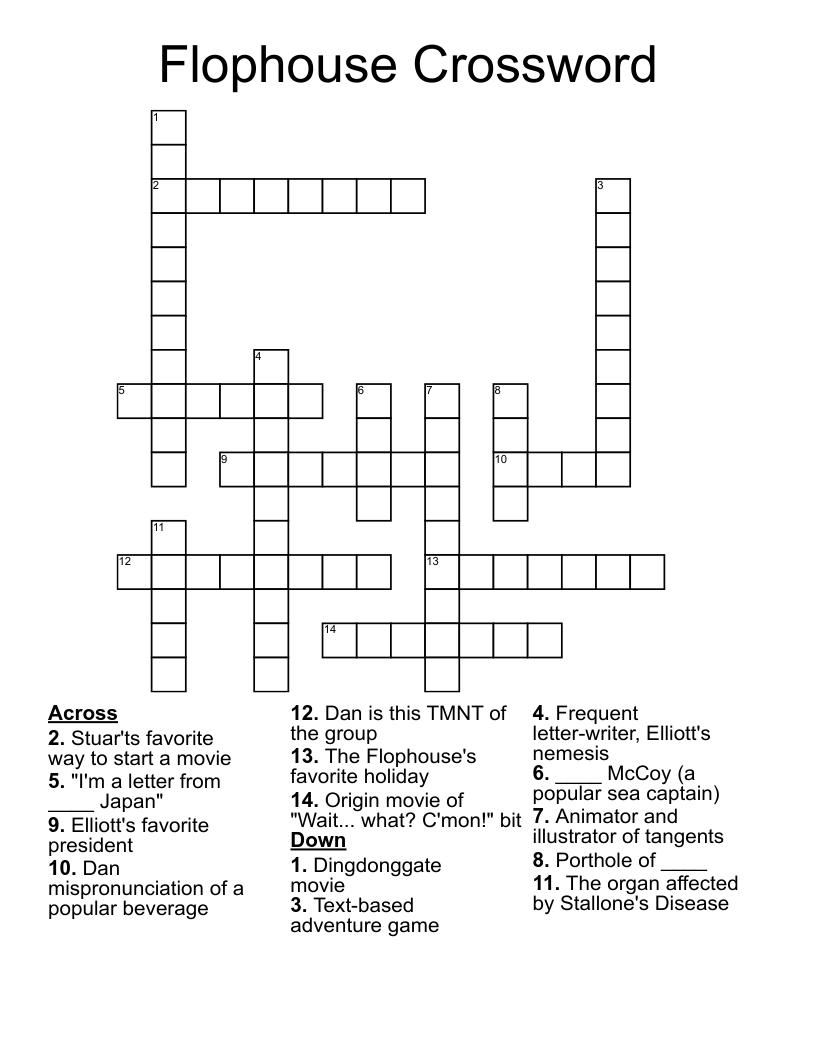 Flophouse Crossword