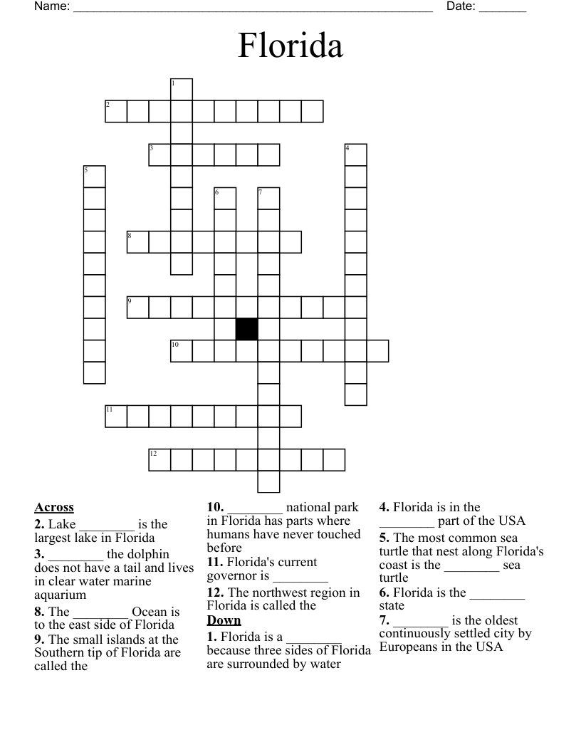 Florida Crossword