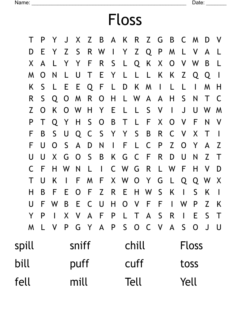 Floss Word Search