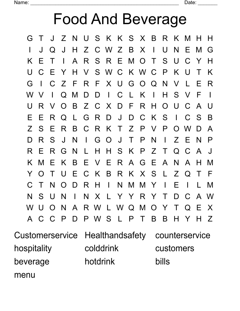 Food And Beverage