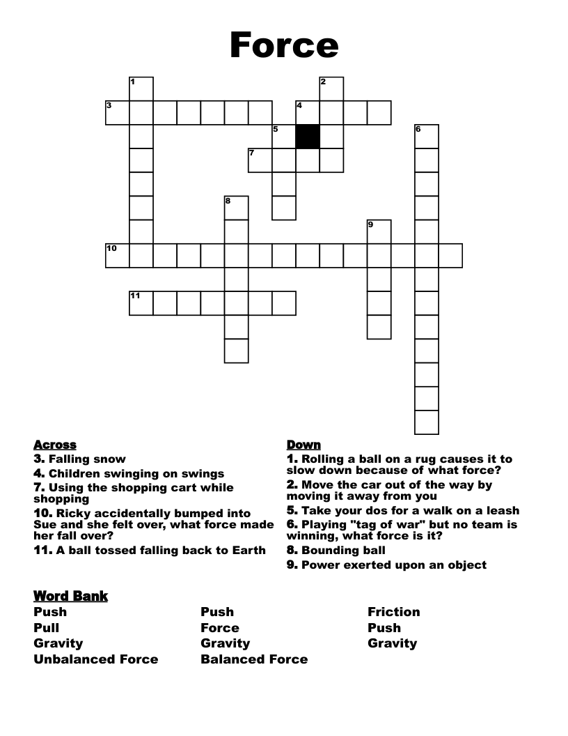 Force Crossword
