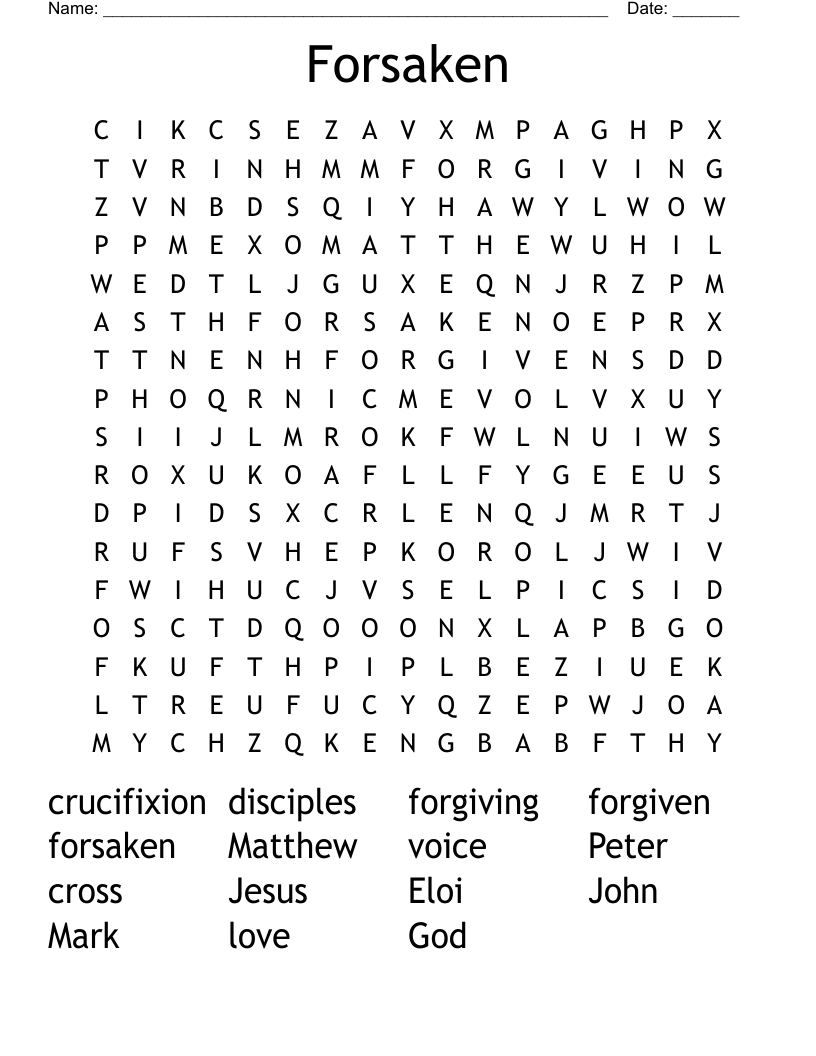 Forsaken Word Search