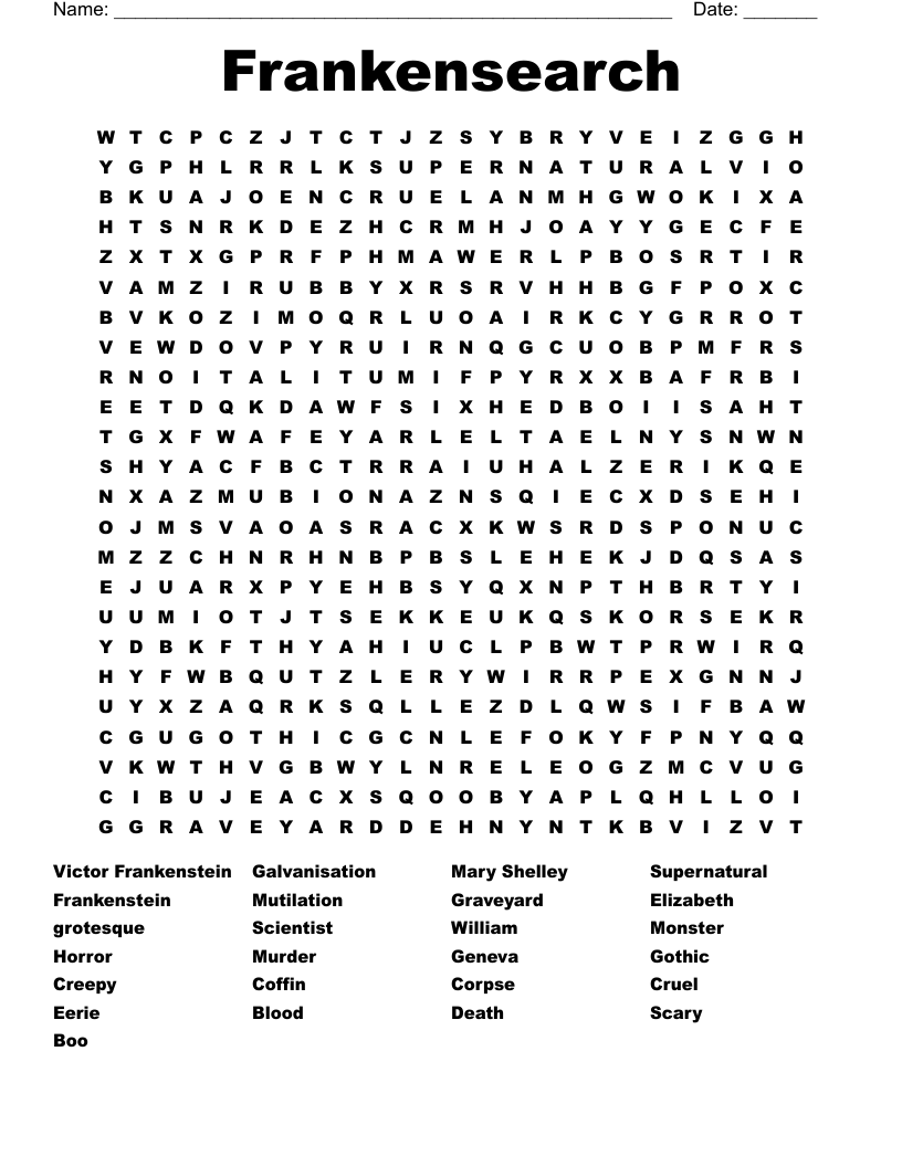 Frankensearch Word Search