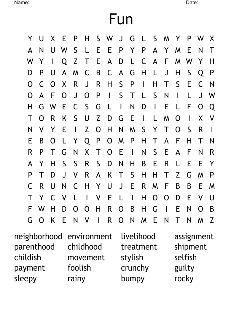 Fun Word Search
