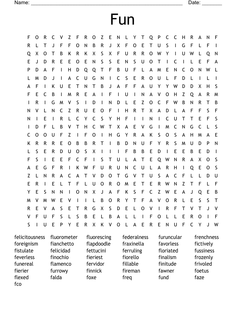Fun Word Search