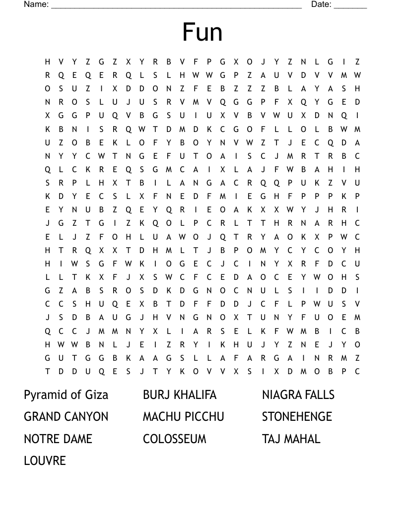 Fun Word Search