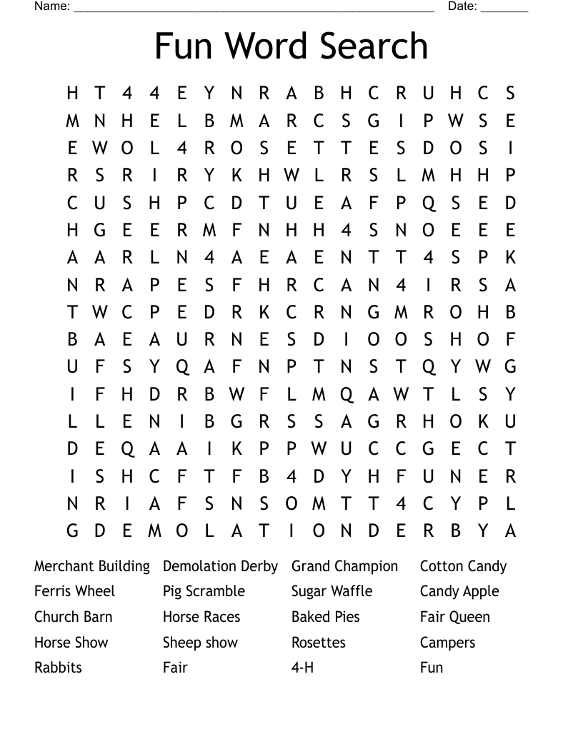 Fun Word Search