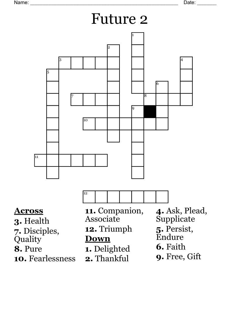 Future 2 Crossword