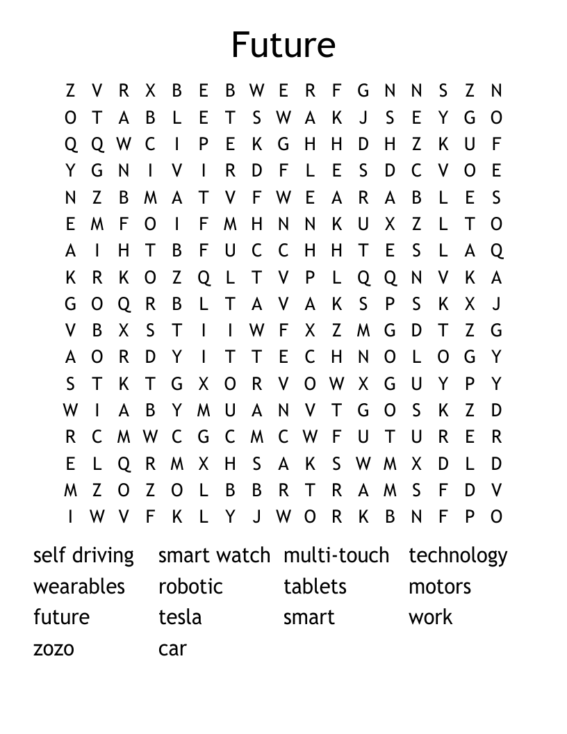 Future Word Search