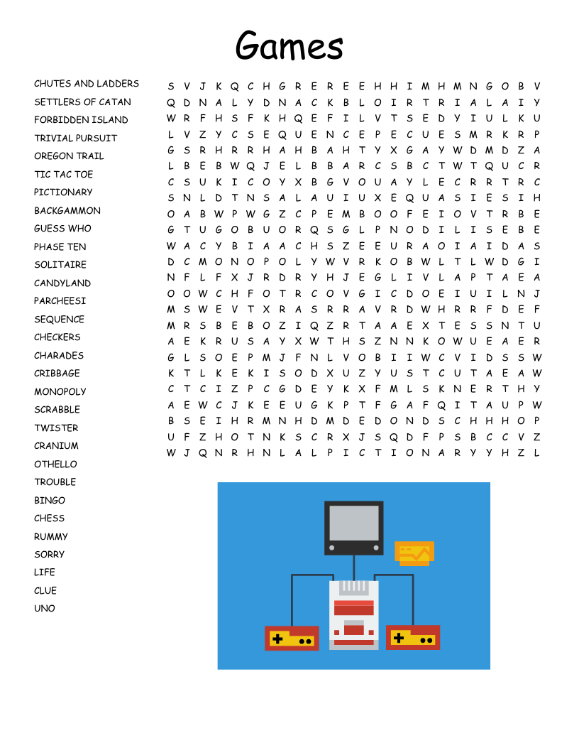Games Word Search