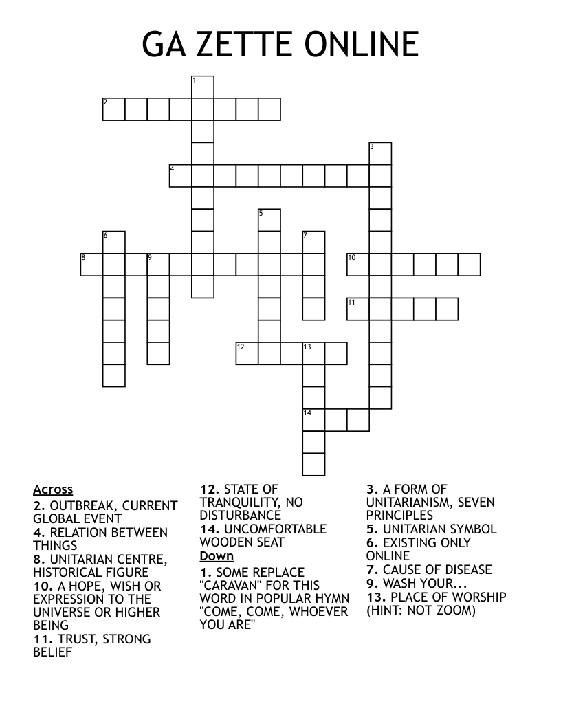 GA ZETTE ONLINE Crossword