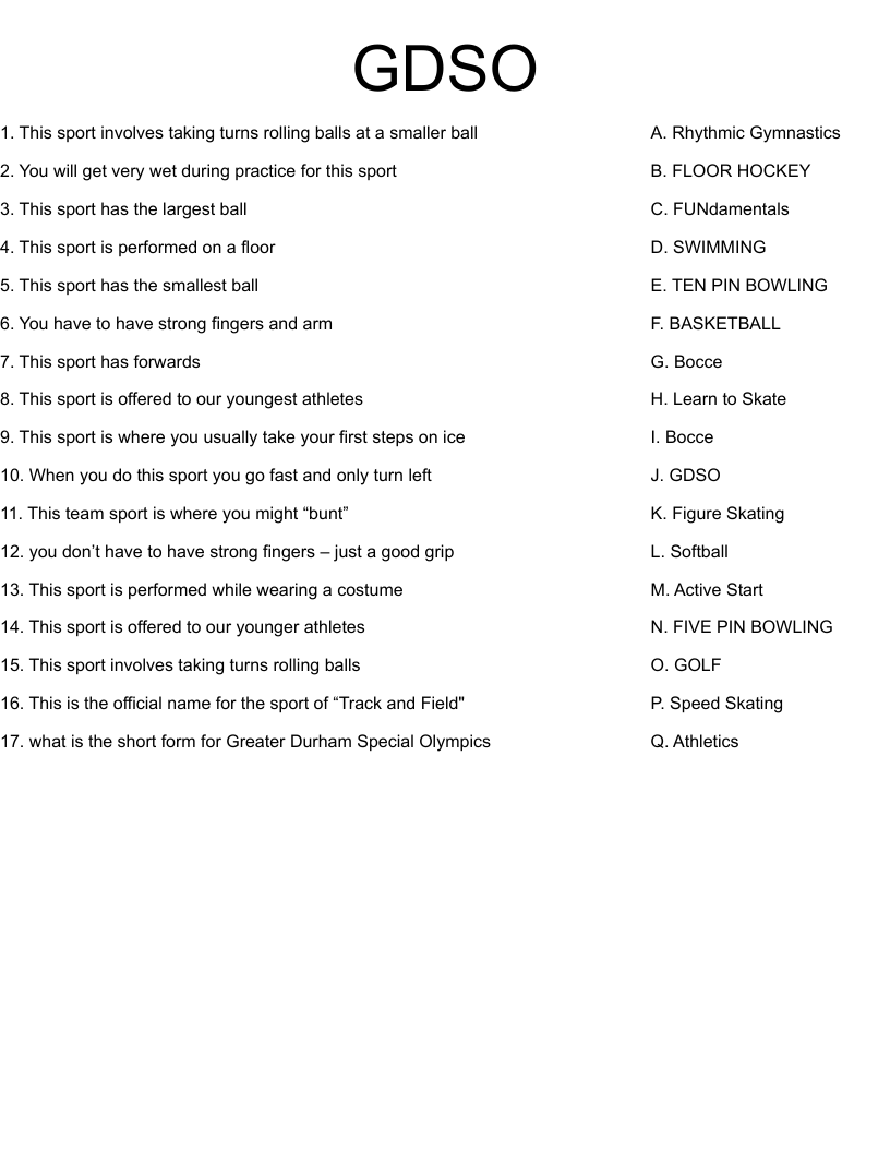 GDSO Worksheet