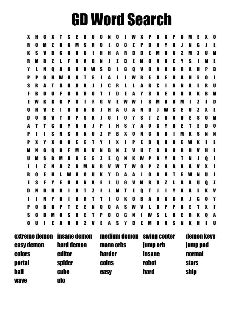 GD Word Search