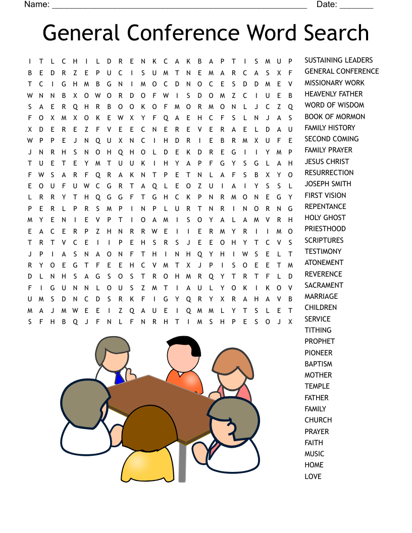 General Conference Word Search