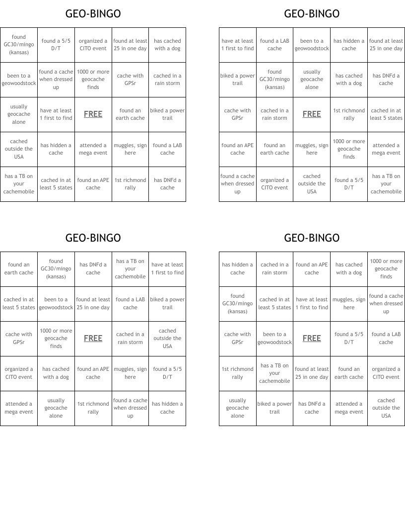 GEO-BINGO
