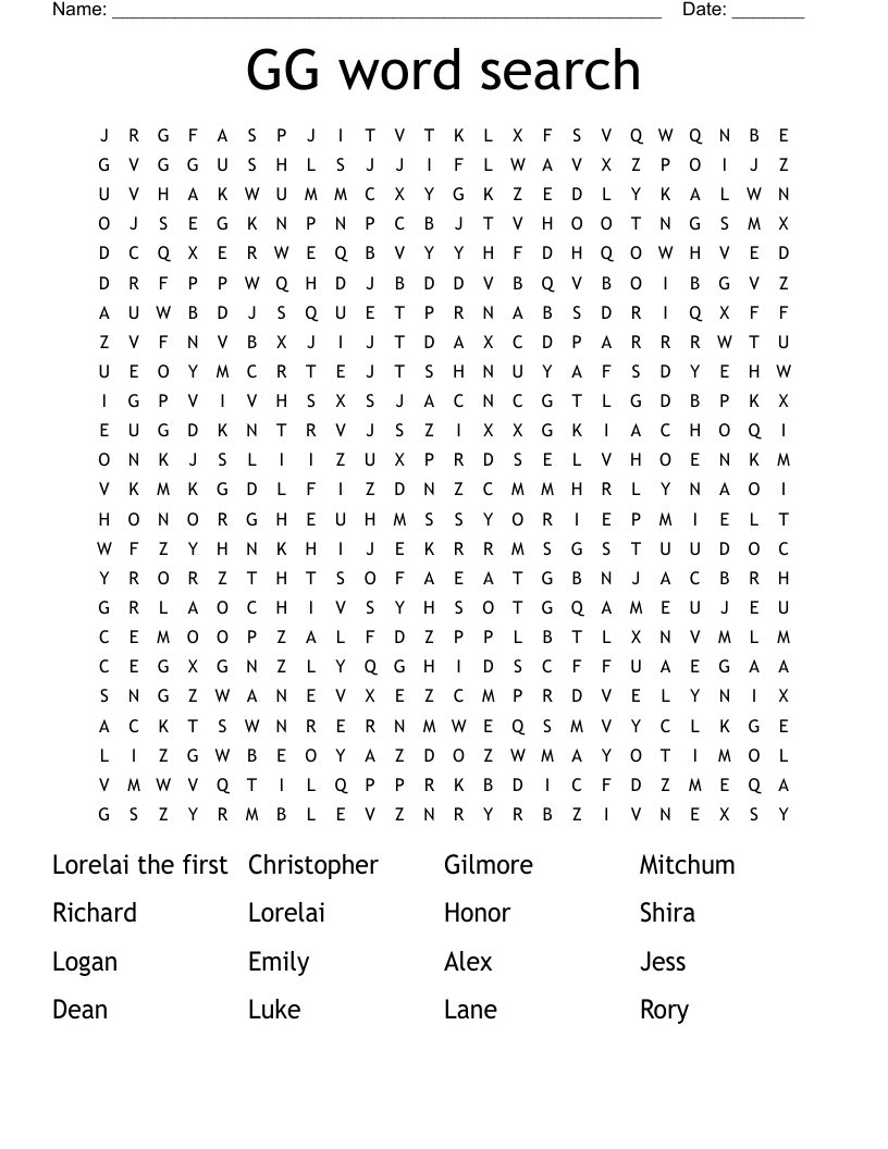 GG word search