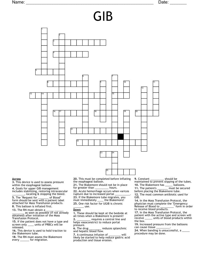 GIB  Crossword