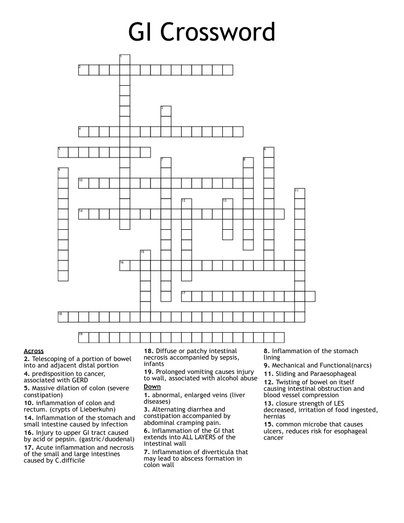 GI Crossword