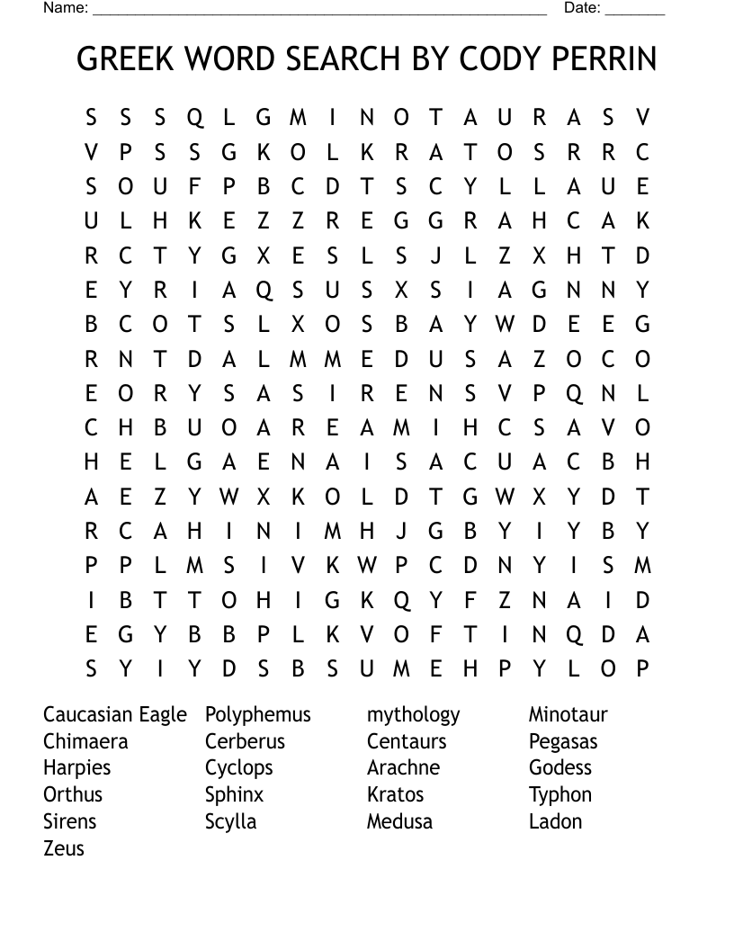 GREEK WORD SEARCH BY CODY PERRIN