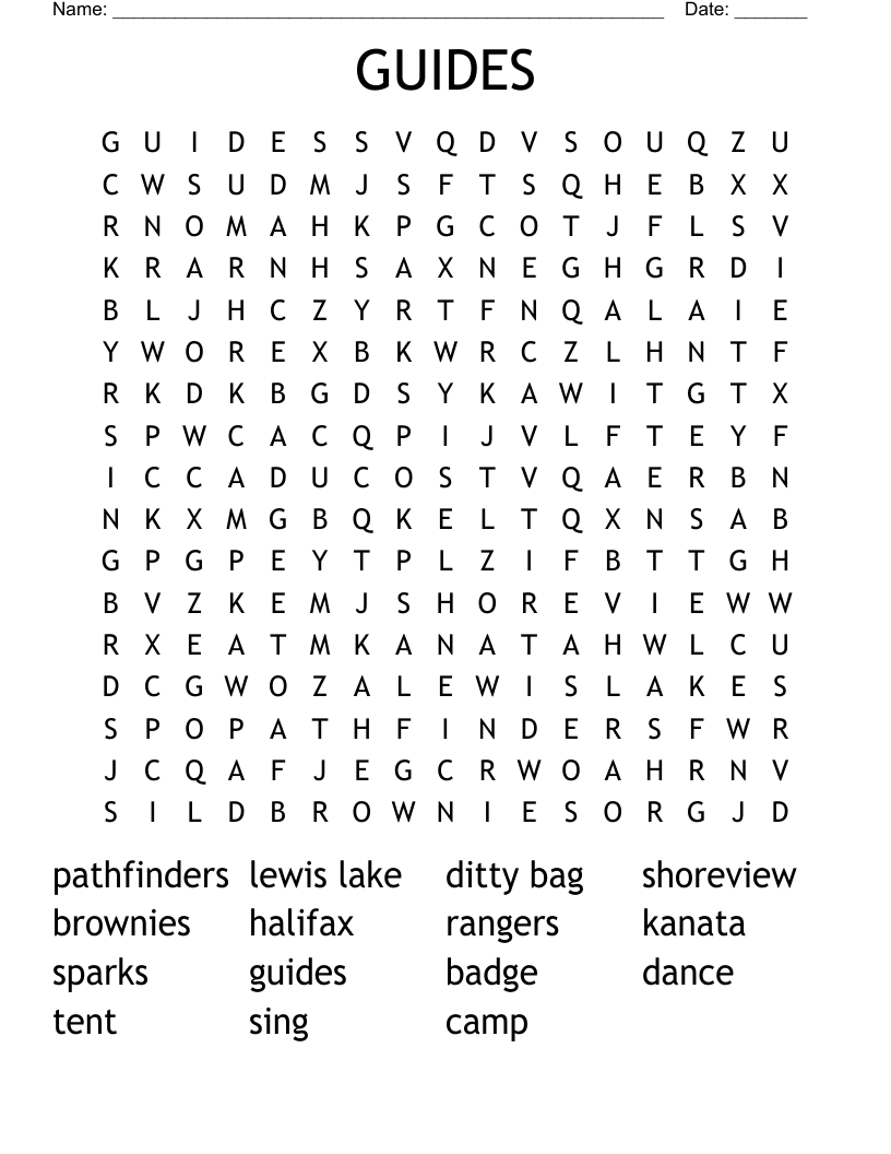 GUIDES  Word Search