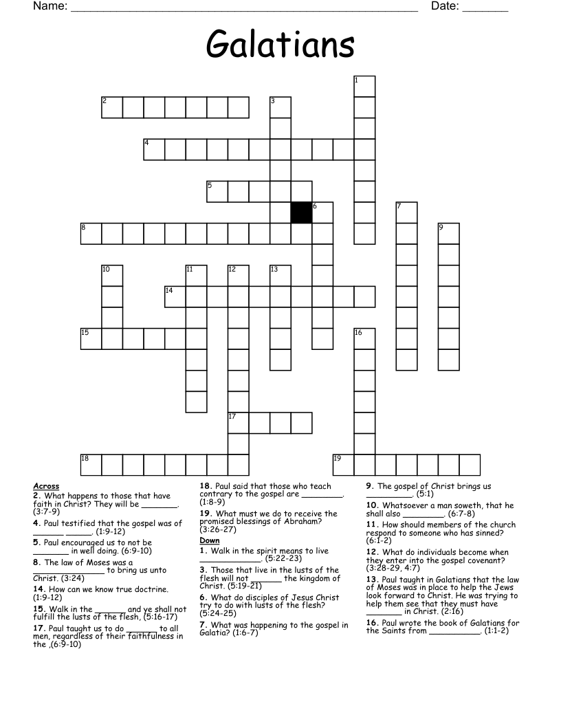 Galatians Crossword