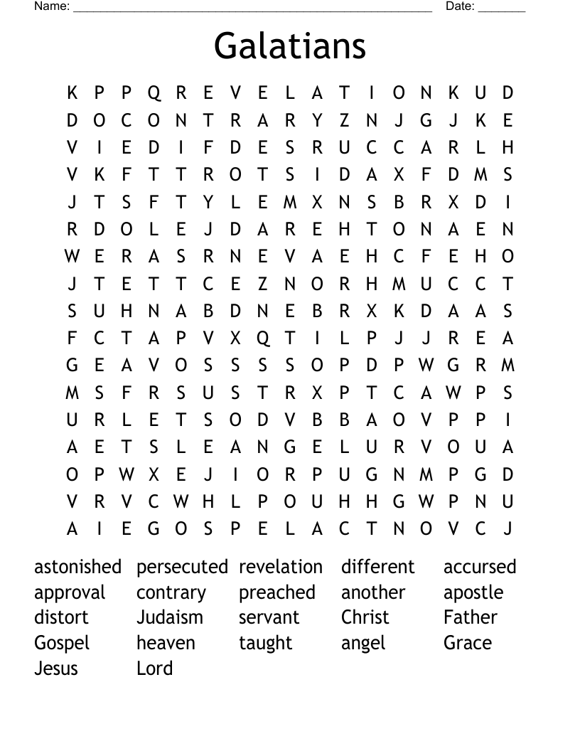 Galatians Word Search