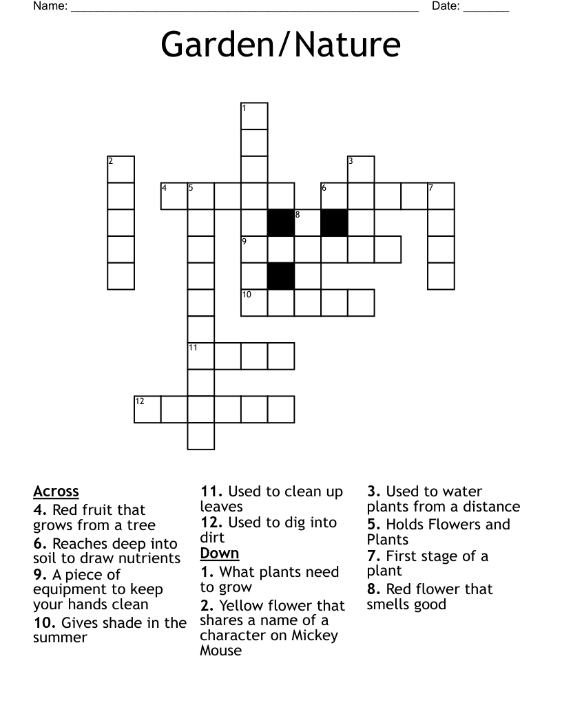 Garden/Nature Crossword
