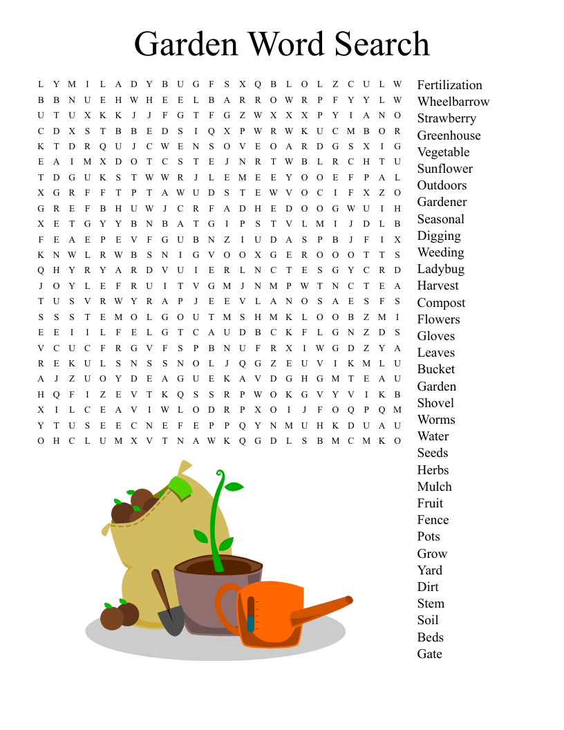 Garden Word Search 