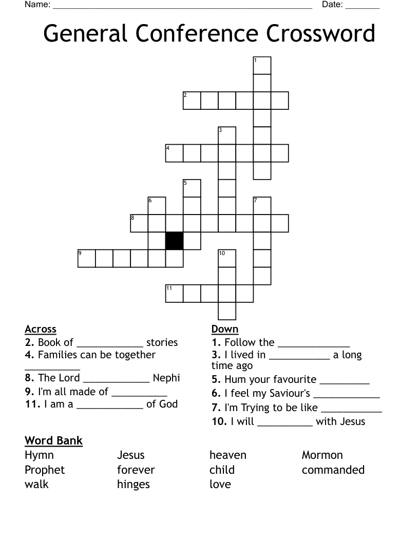 General Conference Crossword